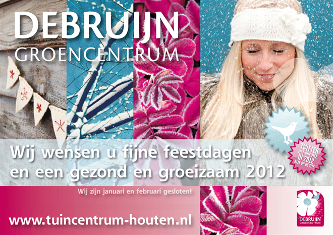 De Bruijn Groencentrum wenst u een gezond 2012